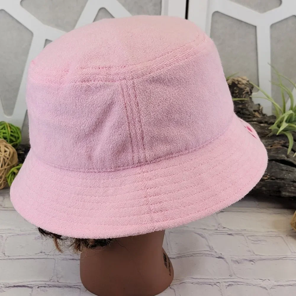 NWOT Jeffree Star Logo Pink Terry Cloth Bucket Hat